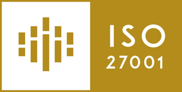 ISO/IEC 27001 認証マーク（アイエムジェー審査登録センター）
